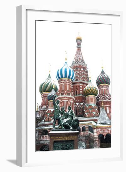 Saint Basil’S Cathedral on the Red Square, Moscow, Russia-Nadia Isakova-Framed Photographic Print