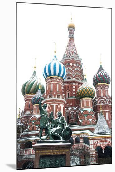 Saint Basil’S Cathedral on the Red Square, Moscow, Russia-Nadia Isakova-Mounted Photographic Print
