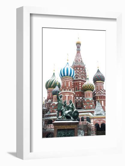 Saint Basil’S Cathedral on the Red Square, Moscow, Russia-Nadia Isakova-Framed Photographic Print
