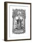 Saint Basil the Great. Illustration to the Book Synodicon, 1700-Leonti Bunin-Framed Giclee Print