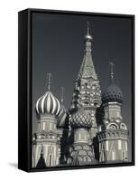 Saint Basils Cathedral, Red Square, Moscow, Moscow Oblast, Russia-Walter Bibikow-Framed Stretched Canvas
