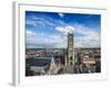 Saint Bavo Cathedral (Sint-Baafskathedraal) and Sint-Baafsplein, View from Belfry. Ghent, Belgium-f9photos-Framed Photographic Print