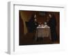 Saint Benedict Blessing Saint Maur, 17th Century, Spanish School-Juan Ricci-Framed Giclee Print