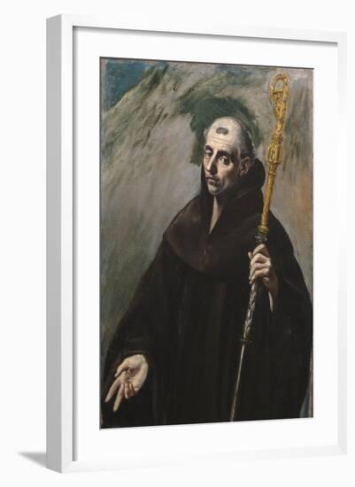 Saint Benedict of Nursia, 1577-1579-El Greco-Framed Giclee Print