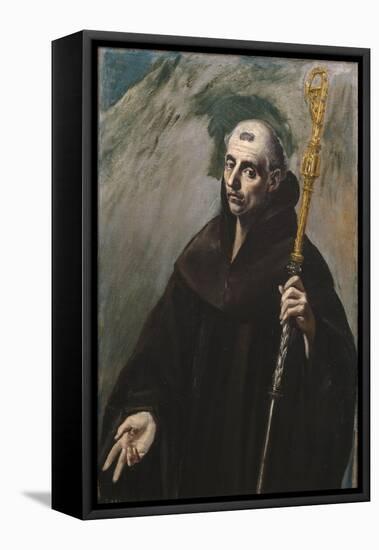 Saint Benedict of Nursia, 1577-1579-El Greco-Framed Stretched Canvas
