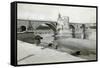 Saint Benezet Bridge-Chris Hellier-Framed Stretched Canvas