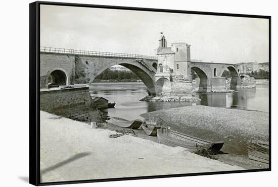 Saint Benezet Bridge-Chris Hellier-Framed Stretched Canvas