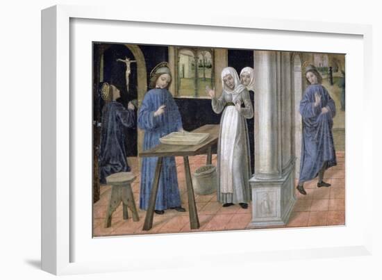 Saint Benoît, C1480-1523-Ambrogio Bergognone-Framed Giclee Print