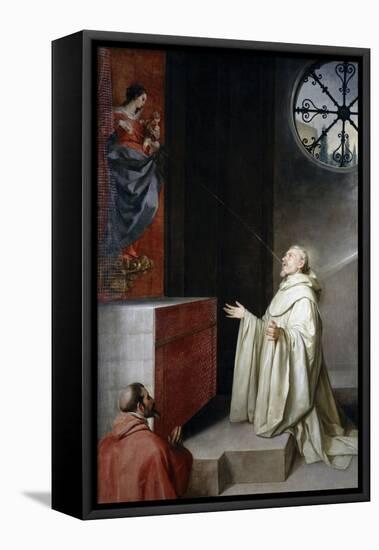 Saint Bernard and the Virgin-Alonzo Cano-Framed Stretched Canvas