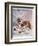 Saint Bernard Finds a Man Trapped in the Snow-A. Scott Rankin-Framed Photographic Print