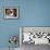 Saint Bernard Puppy Portrait-Jai Johnson-Framed Giclee Print displayed on a wall