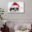 Saint Bernard Puppy, Vogue, Asleep Wearing a Father Christmas Hat-Mark Taylor-Stretched Canvas displayed on a wall