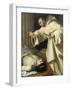 Saint Bernard ressuscitant un mort-Aubin Vouet-Framed Giclee Print