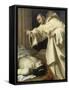 Saint Bernard ressuscitant un mort-Aubin Vouet-Framed Stretched Canvas