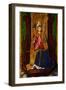 Saint Blaise Enthroned, C. 1480 (Oil, Gold and Stucco on Panel)-Martin Bernat-Framed Giclee Print
