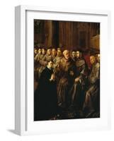 Saint Bonaventure Receiving the Habit from Saint Francis-Francisco Herrera-Framed Giclee Print