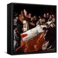 Saint Bonaventure's Body Lying in State, 1629 (Oil on Canvas)-Francisco de Zurbaran-Framed Stretched Canvas