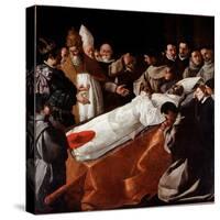 Saint Bonaventure's Body Lying in State, 1629 (Oil on Canvas)-Francisco de Zurbaran-Stretched Canvas
