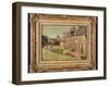 Saint-Briac, Cour a La Ville Hue, 1885-Paul Signac-Framed Giclee Print