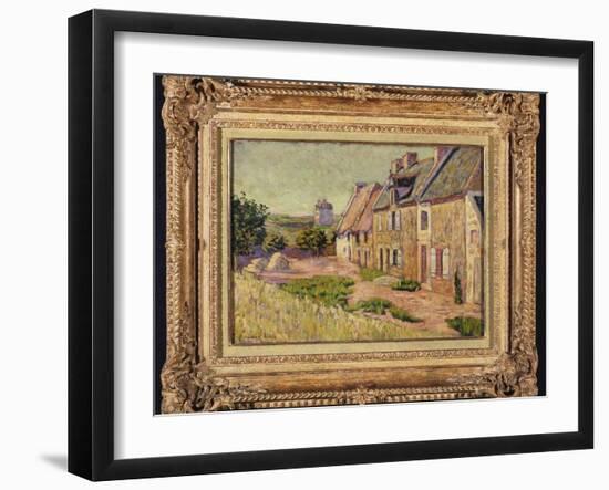 Saint-Briac, Cour a La Ville Hue, 1885-Paul Signac-Framed Giclee Print