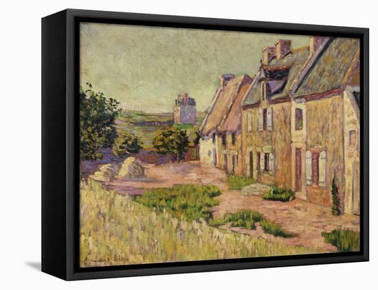 Saint-Briac, Cour a La Ville Hue, 1885-Paul Signac-Framed Stretched Canvas