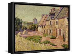 Saint-Briac, Cour a La Ville Hue, 1885-Paul Signac-Framed Stretched Canvas