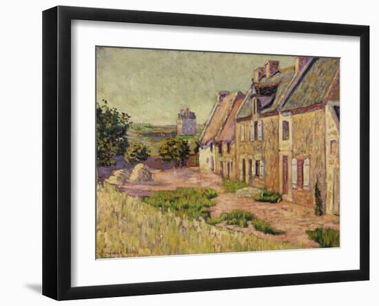 Saint-Briac, Cour a La Ville Hue, 1885-Paul Signac-Framed Giclee Print