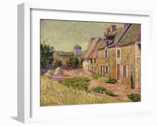 Saint-Briac, Cour a La Ville Hue, 1885-Paul Signac-Framed Giclee Print