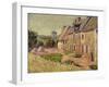 Saint-Briac, Cour a La Ville Hue,1885-Edgar Degas-Framed Giclee Print