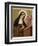 Saint Brigid Irish Abbess Depicted Receiving Help with Her Writing from an Angel-null-Framed Photographic Print