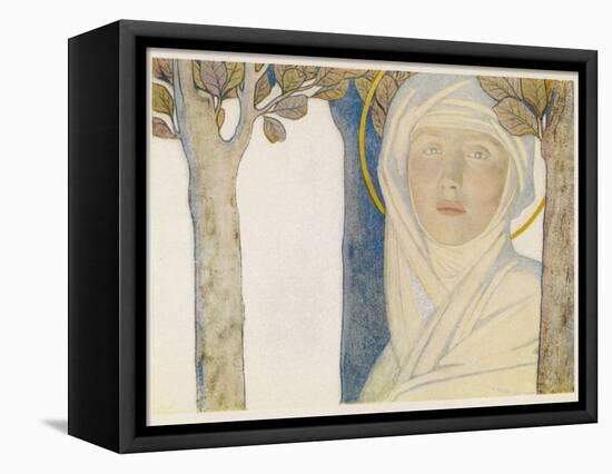 Saint Brigid Irish Slave Who Became a Nun Who Became a Saint Also Known as Bride Bridget-Cayley Robinson-Framed Stretched Canvas