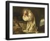 Saint Bruno en prière dans le désert-Jean Bernard Restout-Framed Giclee Print