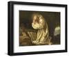 Saint Bruno en prière dans le désert-Jean Bernard Restout-Framed Giclee Print