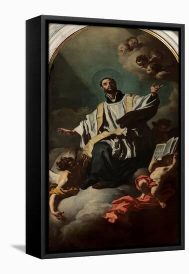 Saint Cajetan in Glory-Francesco Solimena-Framed Stretched Canvas