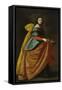 Saint Casilda or Saint Isabel of Portugal-Francisco de Zurbarán-Framed Stretched Canvas