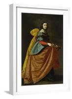 Saint Casilda or Saint Isabel of Portugal-Francisco de Zurbarán-Framed Giclee Print