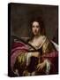 Saint Catherine by Simon Vouet-Simon Vouet-Stretched Canvas
