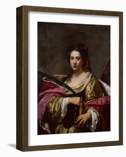 Saint Catherine by Simon Vouet-Simon Vouet-Framed Giclee Print