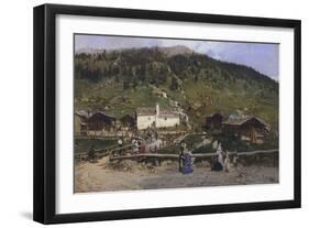 Saint Catherine in Valfurva-Gerolamo Induno-Framed Giclee Print