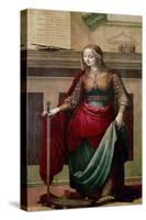 Saint Catherine of Alexandria, 1505-10 (Oil on Board)-Fernando Yanez De Almedina-Stretched Canvas