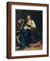 Saint Catherine of Alexandria, C. 1598-Caravaggio-Framed Giclee Print