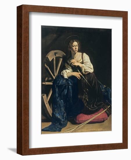 Saint Catherine of Alexandria, C. 1598-Caravaggio-Framed Giclee Print