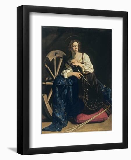 Saint Catherine of Alexandria, C. 1598-Caravaggio-Framed Giclee Print