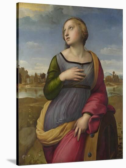 Saint Catherine of Alexandria, Ca 1507-Raphael-Stretched Canvas