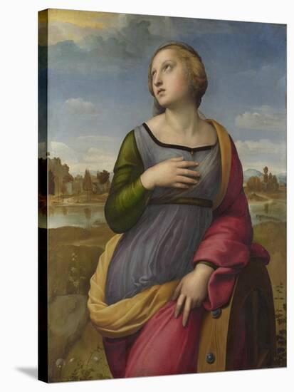 Saint Catherine of Alexandria, Ca 1507-Raphael-Stretched Canvas