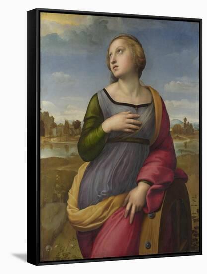 Saint Catherine of Alexandria, Ca 1507-Raphael-Framed Stretched Canvas