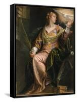 Saint Catherine of Alexandria in Prison, c.1580-5-Veronese-Framed Stretched Canvas