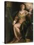 Saint Catherine of Alexandria in Prison, c.1580-5-Veronese-Stretched Canvas