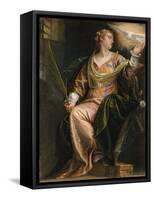 Saint Catherine of Alexandria in Prison, c.1580-5-Veronese-Framed Stretched Canvas