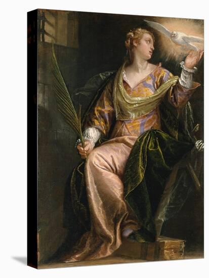Saint Catherine of Alexandria in Prison, c.1580-5-Veronese-Stretched Canvas